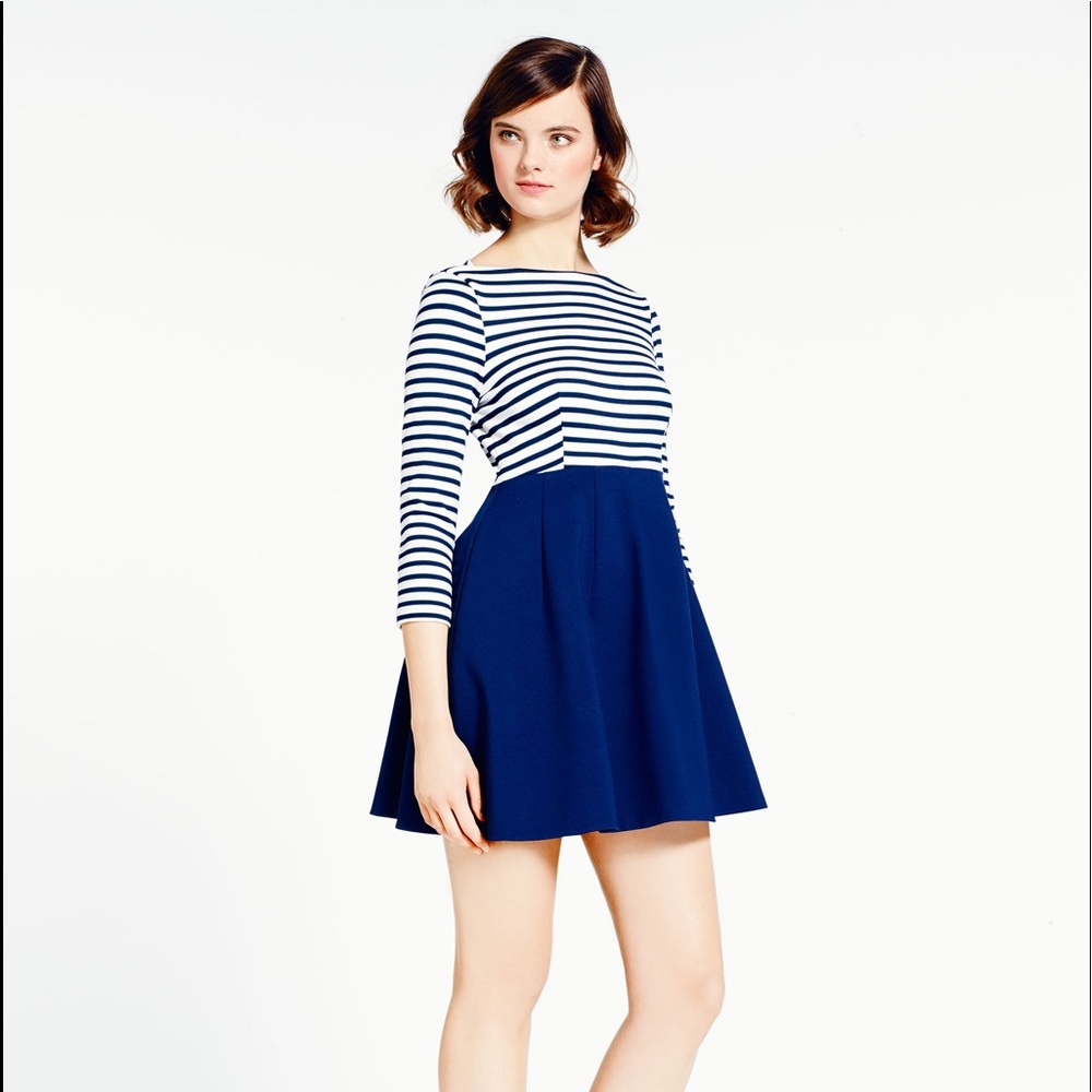 Kate spade Navy Striped Top Mini Dress